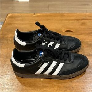 Adidas Samba Black Leather Shoes